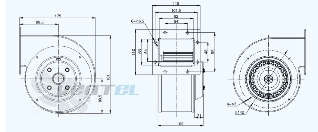 Sanmu YWF(K)2E120-GQ-R - описание, технические характеристики, графики