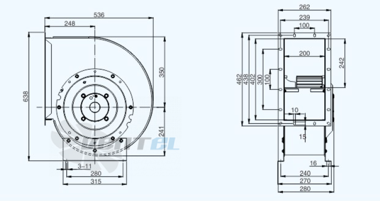 Sanmu YWF-K-4E315-GQ-R - описание, технические характеристики, графики