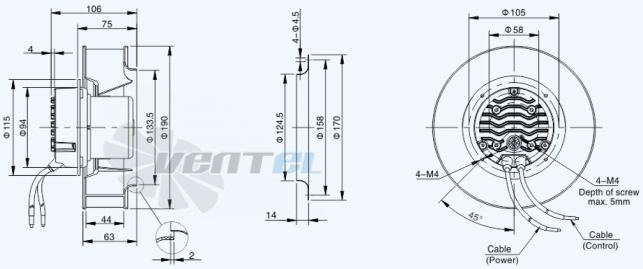Sanmu ECF-K-4E192-PLHDAJ0 - описание, технические характеристики, графики