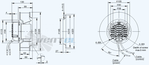 Sanmu ECF-K-4E225-PLHDAJ3 - описание, технические характеристики, графики