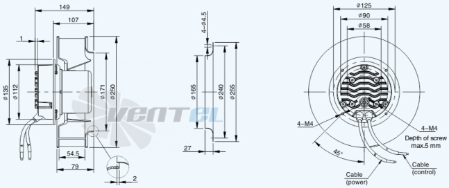 Sanmu ECF-K-6E250-PLHDAJ0 - описание, технические характеристики, графики