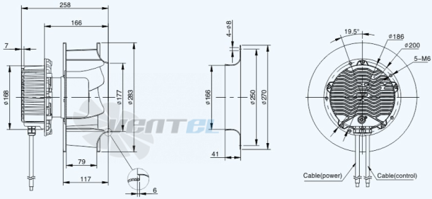 Sanmu ECF-K-6E250-PLHDAJ10 - описание, технические характеристики, графики