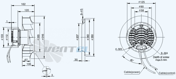 Sanmu ECF-K-6E310-PLHDAJ1 - описание, технические характеристики, графики