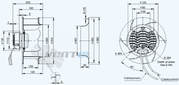 Sanmu ECF-K-6E310-PLHDAJ5 - описание, технические характеристики, графики