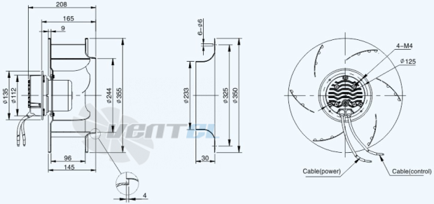 Sanmu ECF-K-6E355-PLHDAJ2 - описание, технические характеристики, графики