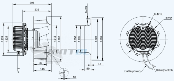 Sanmu ECF-K-8D310-PLHDAJ2 - описание, технические характеристики, графики