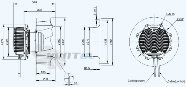 Sanmu ECF-K-8D450-PLHDAJ4 - описание, технические характеристики, графики