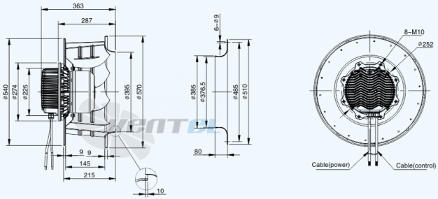 Sanmu ECF-K-8D500-PLHDAJ4 - описание, технические характеристики, графики