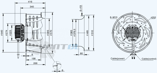 Sanmu ECF-K-8D560-PLHDAJ1 - описание, технические характеристики, графики