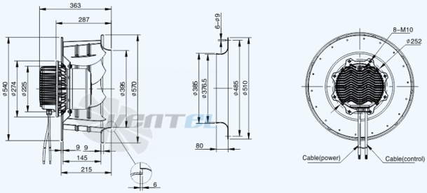 Sanmu ECF-K-8D560-PLHDAJ5 - описание, технические характеристики, графики