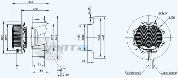 Sanmu ECF-K-8E400-PLHDAJ3 - описание, технические характеристики, графики