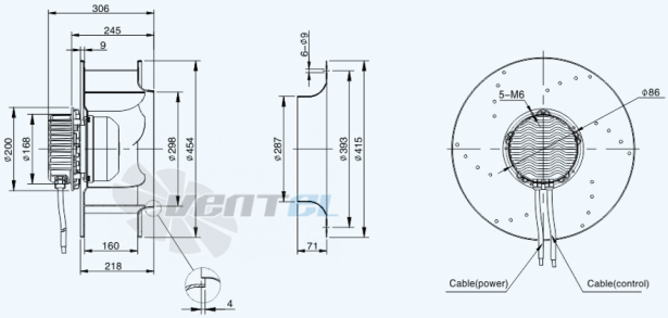 Sanmu ECF-K-8E450-PLHDAJ1 - описание, технические характеристики, графики