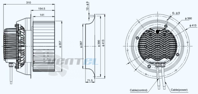 Sanmu ECF-K-8D355-PLQDAJ0 - описание, технические характеристики, графики