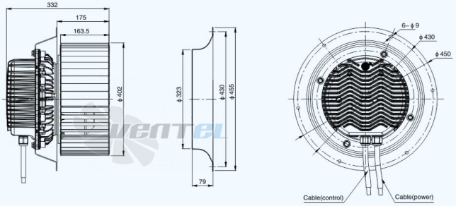 Sanmu ECF-K-8D400-PLQDAJ0 - описание, технические характеристики, графики