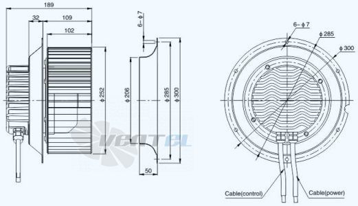 Sanmu ECF-K-8E250-PLQDAJ0 - описание, технические характеристики, графики