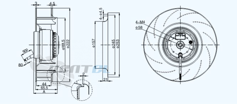 Sanmu YWF(K)2E220-GH-B - описание, технические характеристики, графики