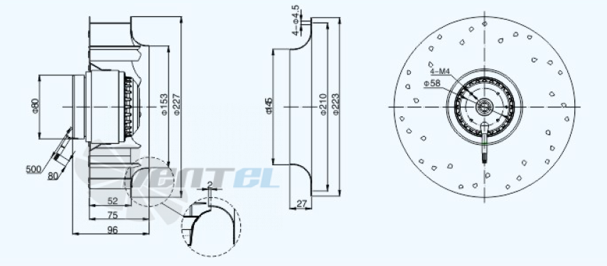 Sanmu YWF(K)2E225-GH - описание, технические характеристики, графики