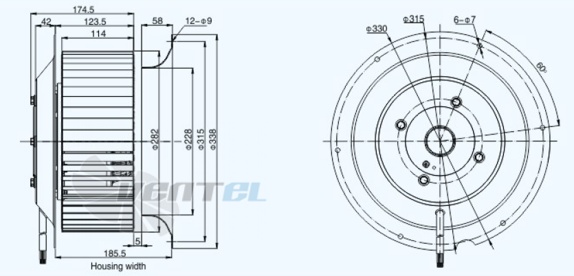 Sanmu YWF(K)4D280-GQ - описание, технические характеристики, графики