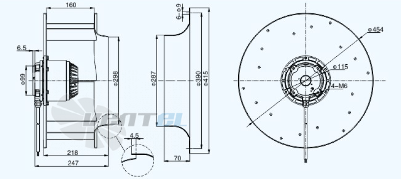 Sanmu YWF(K)4D450-GH - описание, технические характеристики, графики