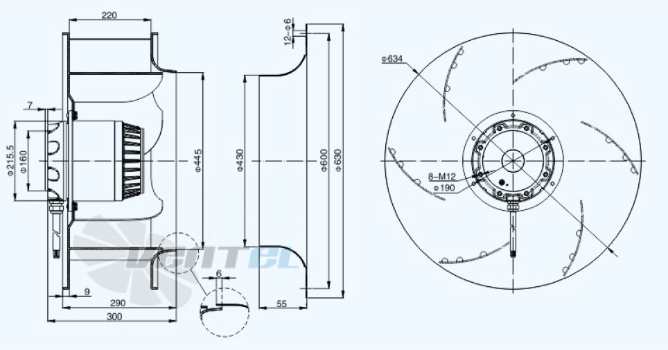 Sanmu YWF(K)4D630-GH - описание, технические характеристики, графики