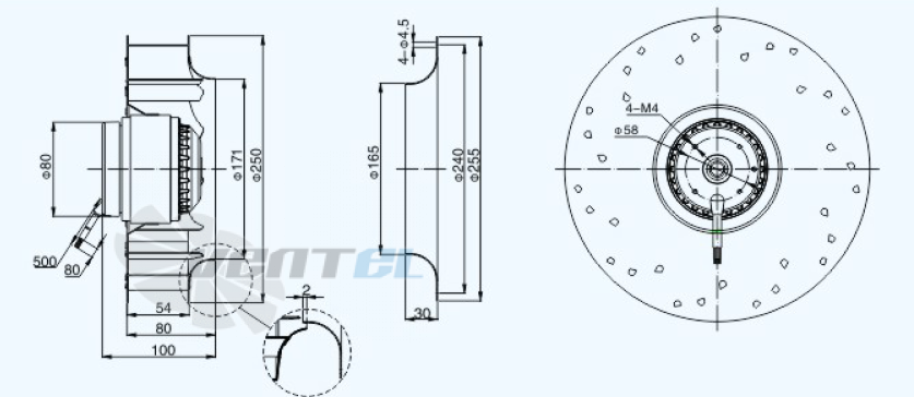 Sanmu YWF(K)4E250-GH - описание, технические характеристики, графики