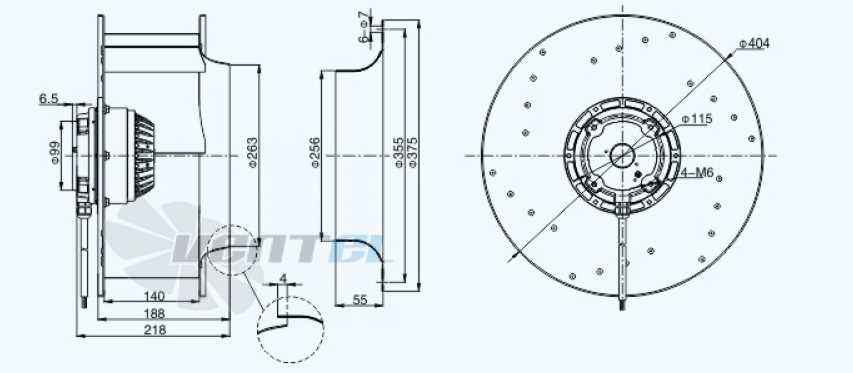 Sanmu YWF(K)6D400-GH02 - описание, технические характеристики, графики