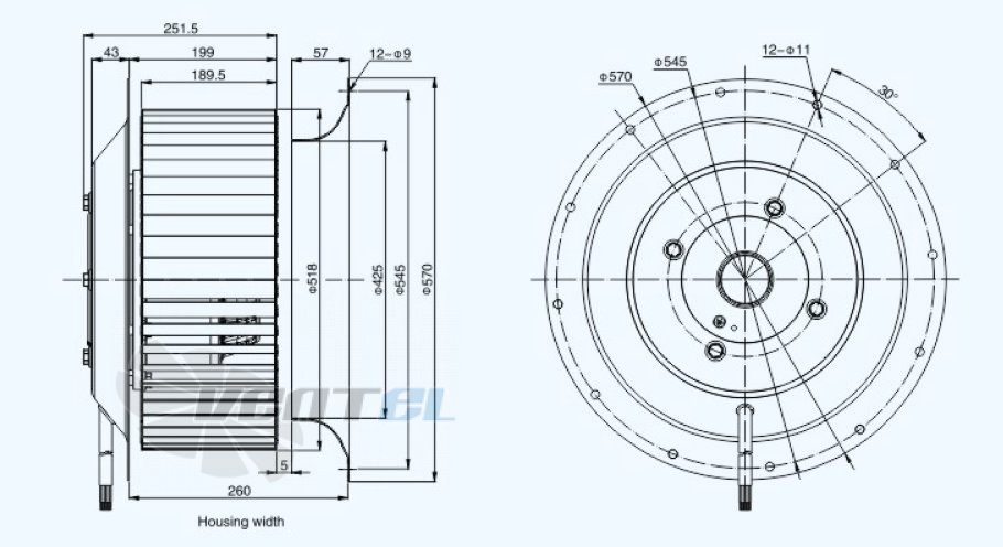Sanmu YWF(K)6D500-GQ - описание, технические характеристики, графики