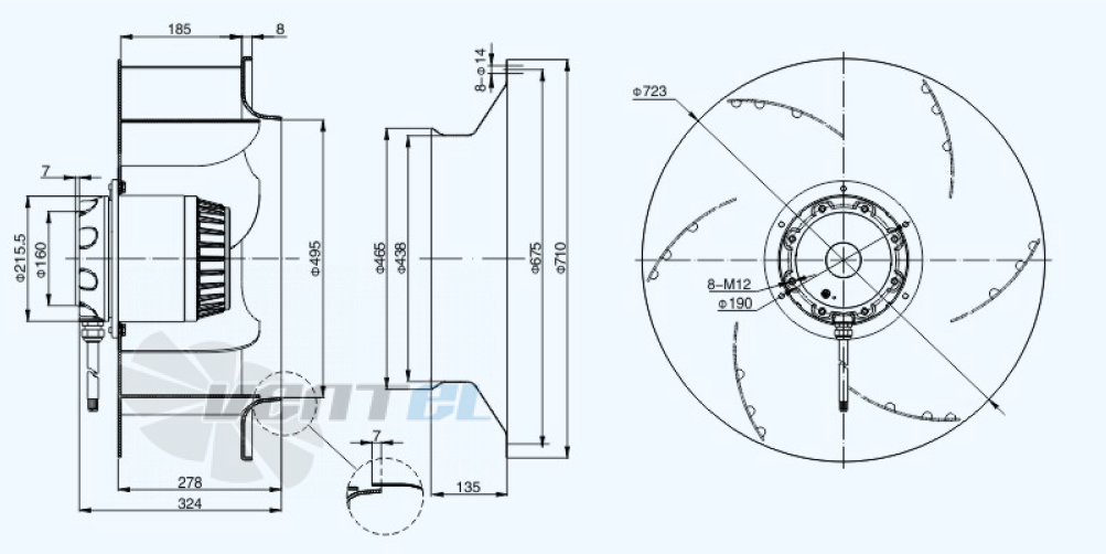 Sanmu YWF(K)6D720-GH - описание, технические характеристики, графики