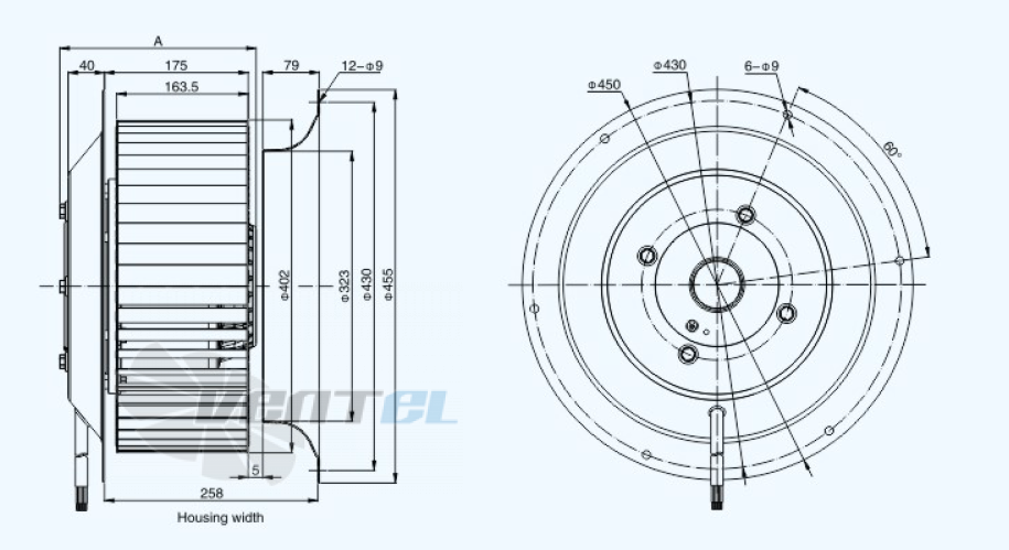 Sanmu YWF(K)8D400-GQ - описание, технические характеристики, графики