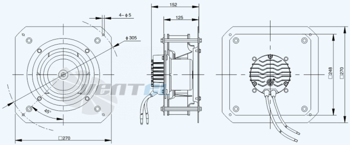 Sanmu ECF-K-4E225-PLHDAL3 - описание, технические характеристики, графики