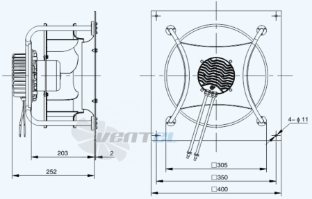 Sanmu ECF-K-6E250-PLHDAL2 - описание, технические характеристики, графики