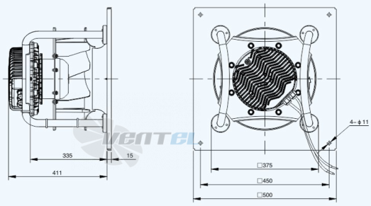 Sanmu ECF-K-8D400-PLHDAL3 - описание, технические характеристики, графики