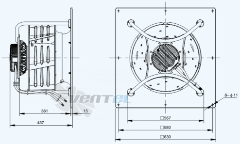 Sanmu ECF-K-8D500-PLHDAL4 - описание, технические характеристики, графики