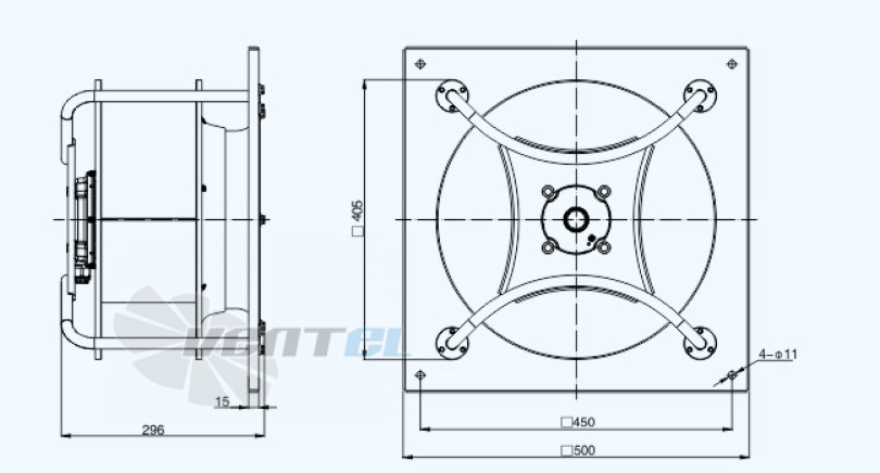 Sanmu YWF(K)4D400-GH-LDW - описание, технические характеристики, графики