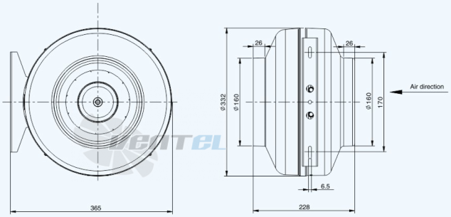 Sanmu ECF-K-6E160-PGYDAY0 - описание, технические характеристики, графики