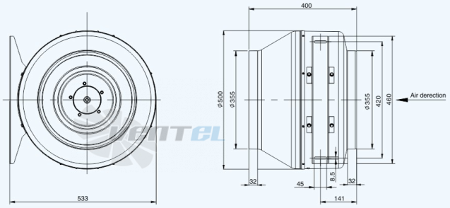 Sanmu ECF-K-6E355-PGYDAY0 - описание, технические характеристики, графики