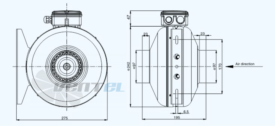 Sanmu YWF(K)2E192-100T - описание, технические характеристики, графики