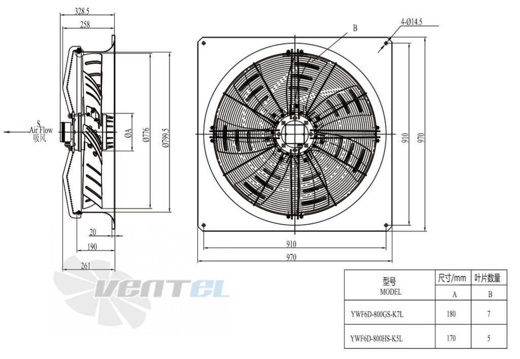 Boyoung BOYOUNG YWF6D-800GB-K7L 2.12 КВТ - описание, технические характеристики, графики