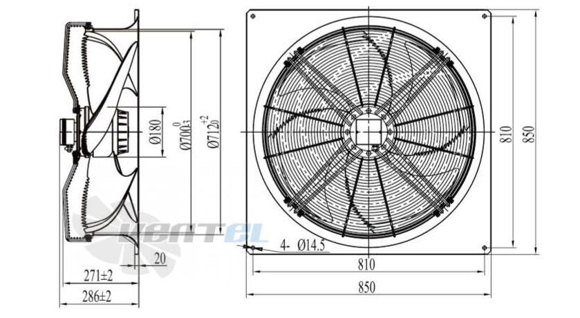 Boyoung BOYOUNG YWF6D-710RS-K4L 1.11 КВТ - описание, технические характеристики, графики