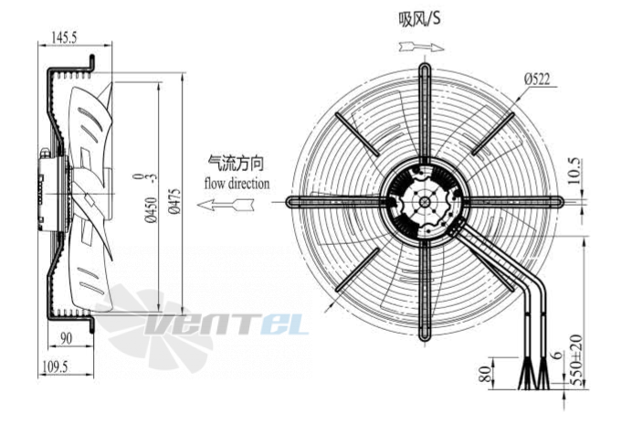 Boyoung BOYOUNG BY6EC-450-102-IX-3PSPK 0.53 КВТ - описание, технические характеристики, графики