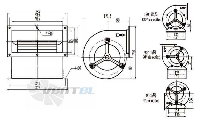 Boyoung BOYOUNG DYF2E-133A-QS1A 0.28 КВТ - описание, технические характеристики, графики