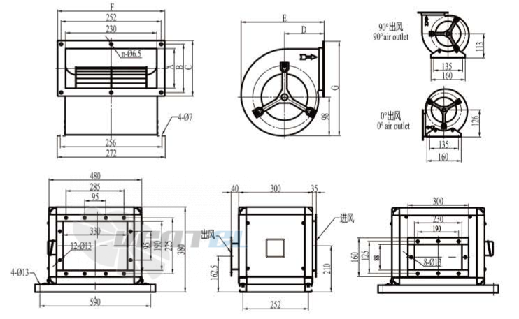 Boyoung BOYOUNG DYF(SJX)2E-146-QS1A 0.35 КВТ - описание, технические характеристики, графики