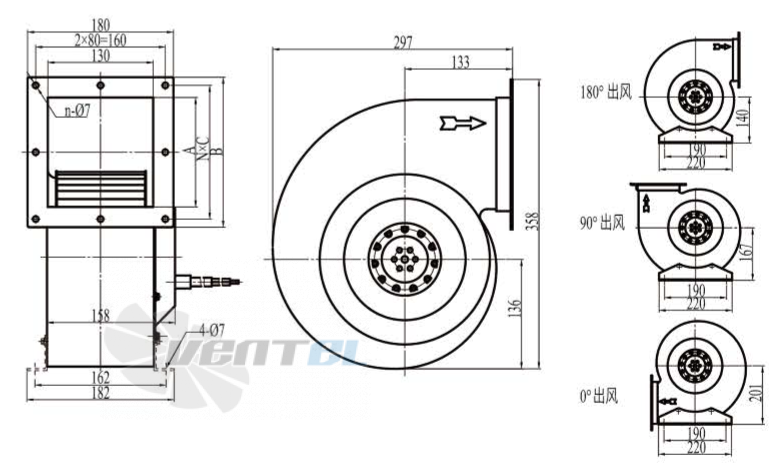 Boyoung BOYOUNG DYF4D-180B-QD1A 0.2 КВТ - описание, технические характеристики, графики