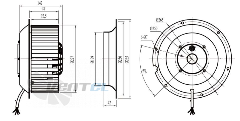 Boyoung BOYOUNG DYF4D-225-QW1A 0.49 КВТ - описание, технические характеристики, графики