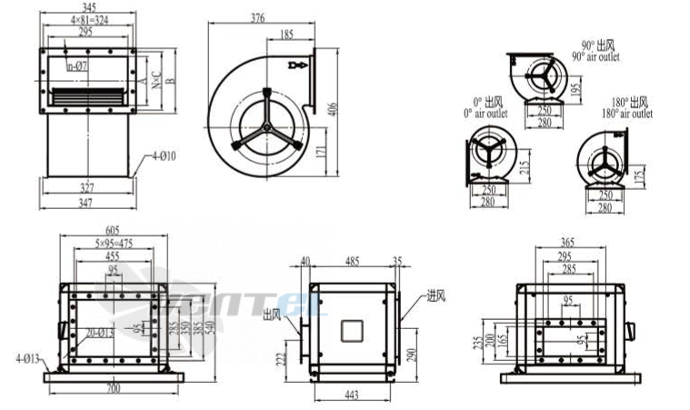 Boyoung BOYOUNG DYF6E-250-QS3A 0.41 КВТ - описание, технические характеристики, графики