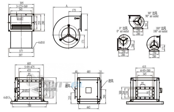 Boyoung BOYOUNG DYF(SJX)4D-250C-QS1A 1.38 КВТ - описание, технические характеристики, графики