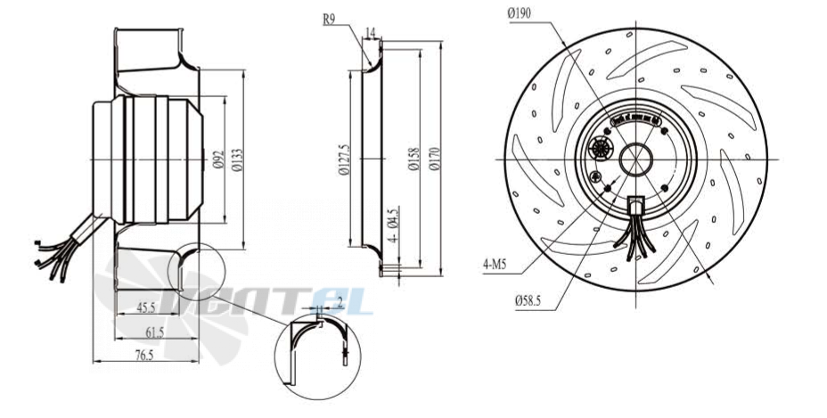 Boyoung BOYOUNG DYF4E-190-HW2A 0.03 КВТ - описание, технические характеристики, графики