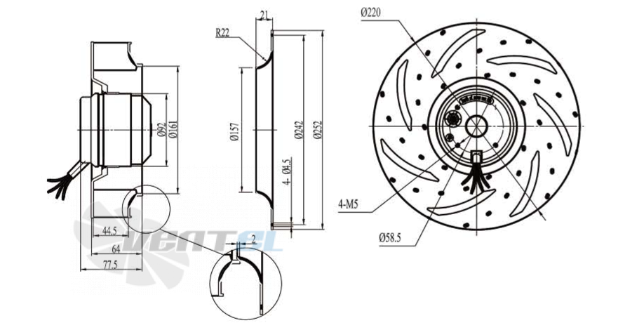 Boyoung BOYOUNG DYF2E-220-HW1A 0.11 КВТ - описание, технические характеристики, графики