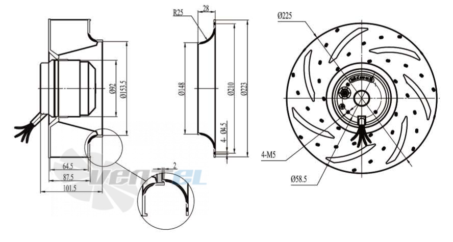 Boyoung BOYOUNG DYF4E-225-HW2A 0.054 КВТ - описание, технические характеристики, графики