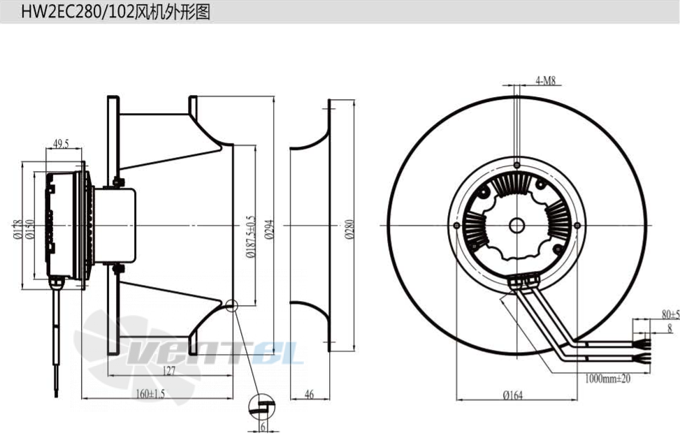 Boyoung BOYOUNG HW2EC-280-102-III 0.5 КВТ - описание, технические характеристики, графики